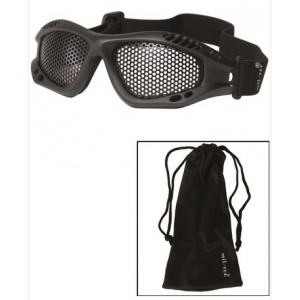 MilTec BLACK TACTICAL GOGGLE WITH NET LENS